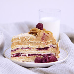 Torta de hojarasca frambuesa