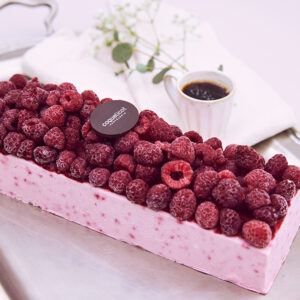 Mousse de yogurt con frambuesa