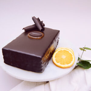 Torta panqueque chocolate naranja