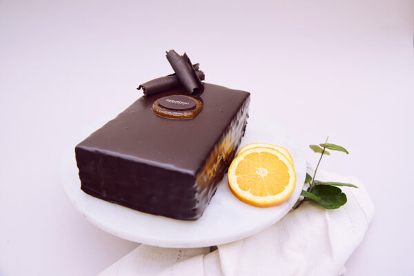 Torta panqueque chocolate naranja